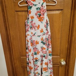 Never worn floral halter dress. Ann Taylor size 4. New with tags